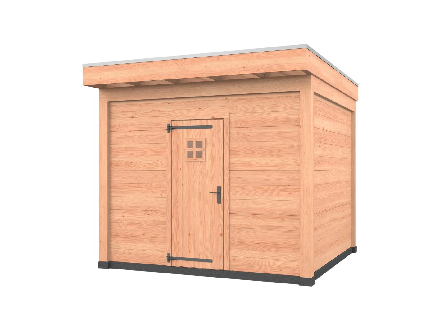 Douglas overkapping, 300 x 300, met schuur, Westwood Comfort Green - Afbeelding 1
